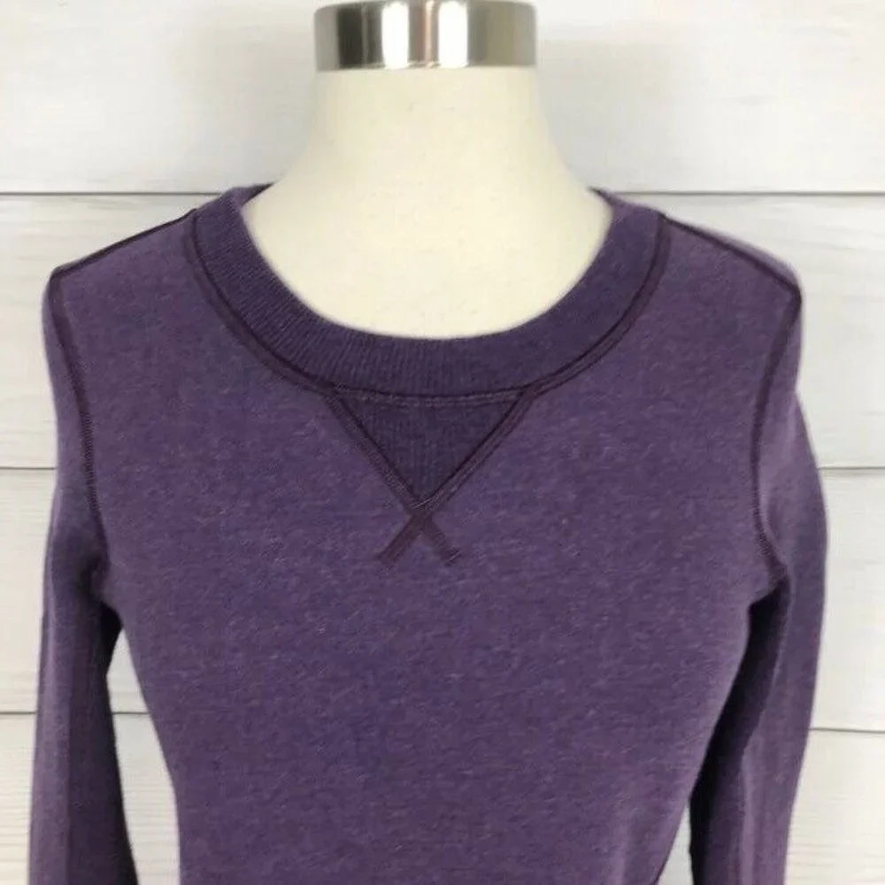 Lululemon Ruffled Up Pullover Sweatshirt HeatherDeep Zinfandel Winter Orchid 4 - Picture 3 of 7